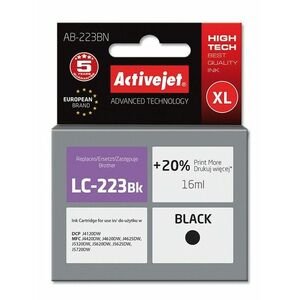 Cartus compatibil LC223 Black pentru Brother, Premium Activejet, Garantie 5 ani imagine