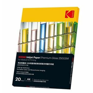 Hartie Kodak Premium print medical HD inkjet, A4, Glossy 250 g, top 20 coli imagine