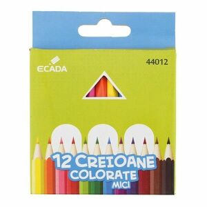 Creioane colorate asortate mici set de 12 bucati/set imagine