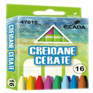 Creioane colorate cerate 90mm 16 bucati/set imagine
