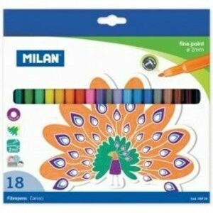 Set carioci cu 18 culori Milan imagine