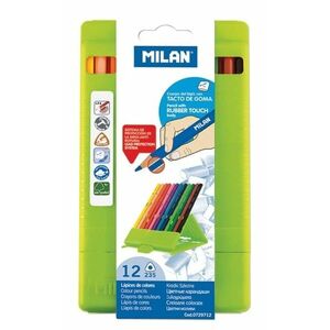 Set creioane colorate in 12 culori, cutie plastic imagine