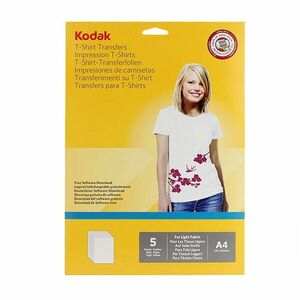 Hartie transfer termic Kodak A4, pentru textile albe imagine