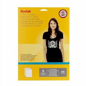 Hartie transfer termic Kodak A4, pentru tricouri negre imagine