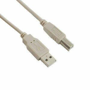 Cablu USB 2.0, tip A-B, pentru imprimanta, 3m, gri imagine