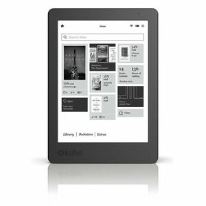 eBook Reader Kobo Aura, 4GB, 212 dpi, LED frontlight, Wi-fi, Negru imagine