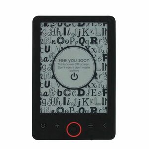 eBook Reader, display 6 inch eInk, 4 GB, microSD, slim, negru, Metek imagine