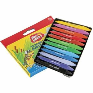 Creioane palstifiate cu doua capete, 12 culori, Artberry imagine