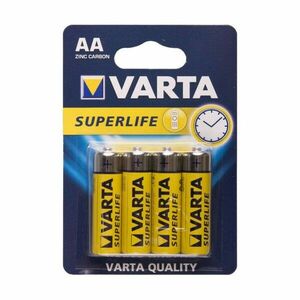 Baterii Varta Supelife AA 1.5V, zinc carbon, set 4 bucati imagine