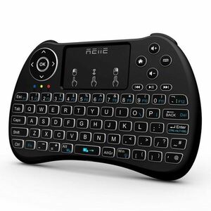 Mini tastatura iluminata, wireless cu touchpad, Reiie H9+ imagine