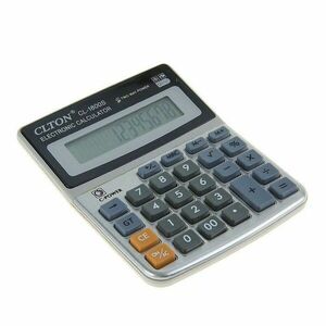 Calculator de birou, 12 digits, alimentare duala, display LCD, ABS imagine