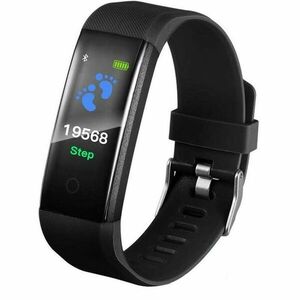 Bratara smart Bluetooth, 6 functii cu monitorizare cardiaca, Android iOS, SoVogue imagine