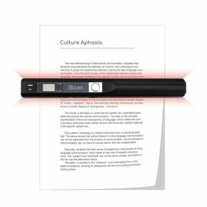 Scanner portabil A4 color OCR, slot SD, PDF/JPG, 300/600/900 DPI, mini USB imagine