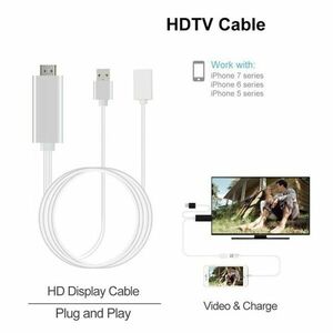 Cablu adaptor USB HDMI la HDTV, 3 in 1, Android iOS, lungime 1 m, ProCart imagine