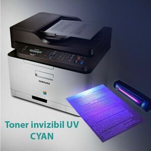 Toner invizibil UV pentru Samsung si Lexmark monocrom, Cyan, praf 50 g imagine