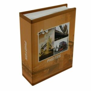 Album foto Travel Europe, 100 poze, format 10x15, slip-in, portocaliu imagine