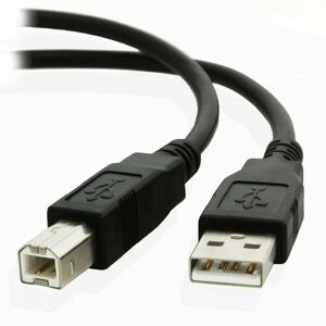 Cablu USB 2.0 imprimanta, tip A-B, lungime 2 metri, negru imagine