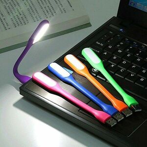 Lampa USB LED 1.2W, flexibila, 16 cm, alb rece, din silicon imagine