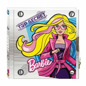 Jurnal Barbie, inchidere cu lacat, multicolor, 13.5x13.5 cm imagine
