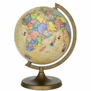 Glob geografic rotativ Travel, harta politica, cartografie limba engleza, diametru 22 cm imagine