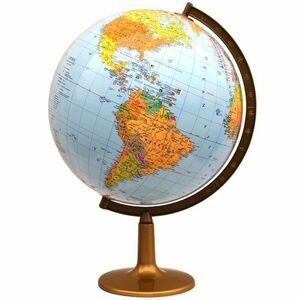 Glob geografic politic, arc meridian gradat, suport ABS, diametru 42 cm imagine