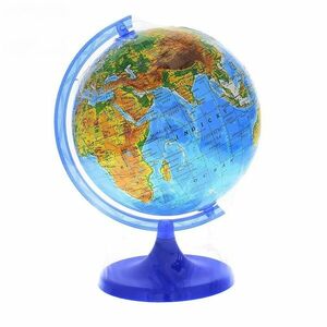 Glob pamantesc cartografie in limba engleza, harta fizica, diametru 25 cm imagine