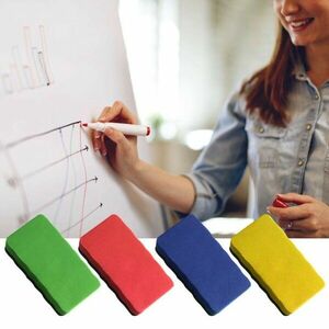 Burete magnetic pentru Whiteboard, stergere usoara, colorat, 10.5x6 cm imagine