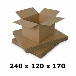 Cutie carton 240x120x170, natur, 3 starturi CO3, 420 g/mp imagine