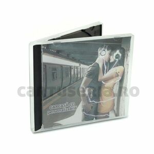 Carcasa plastic Jewel Case pentru CD 10 mm Negru imagine