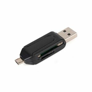 OTG card reader cu USB/microUSB imagine