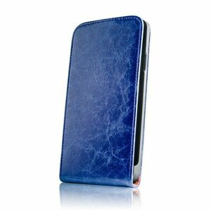 Husa Flip Exclusive pentru iPhone 6 Plus confectionata din piele Albastru imagine