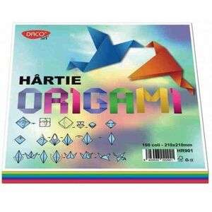 Hartie Origami top 100 coli 80gr/mp 10 culori imagine