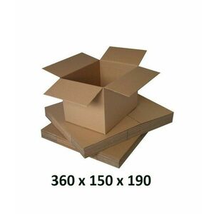 Cutie carton 360x150x190, natur, 3 starturi CO3, 420 g/mp imagine