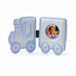 Rama foto decorativa Baby Overall format 5x5, carton Albastru imagine