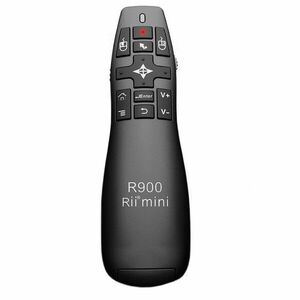 Air mouse Rii R900 cu telecomanda wireless laser pentru prezentari imagine