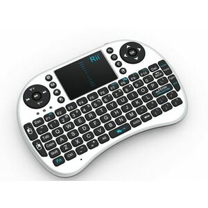 Mini tastatura bluetooth Rii i8 cu touchpad compatibila Smart TV si Playstation Alb imagine