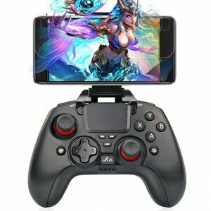 GamePad Bluetooth cu touchpad, suport smartphone reglabil 6 inch, Android, Rii Tek imagine
