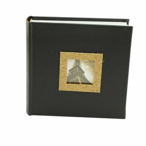 Album foto Cork piele ecologica personalizabil, 200 de poze, format 10x15 Negru imagine