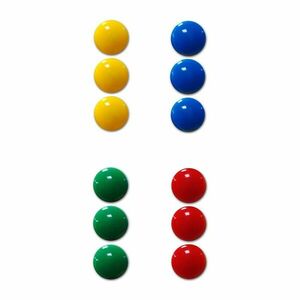 Magneti colorati pentru tabla magnetica, diametru 22mm, set 12 bucati imagine