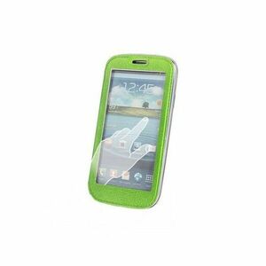 Husa Smart View Samsung S5/G900, flip cover, piele ecologica, verde imagine