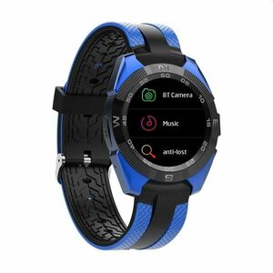 Smartwatch bluetooth 4.0, touchscreen LCD, 14 functii, Android iOS, SoVogue Argintiu imagine