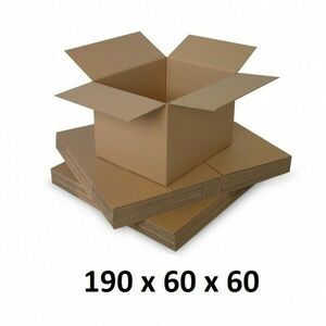 Cutie carton 190x60x60, natur, 5 straturi CO5, 690 g/mp imagine
