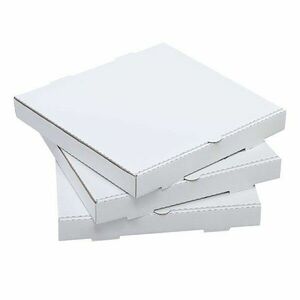 Cutie pizza carton alb 320 x 320 x 40 mm, set 50 bucati imagine