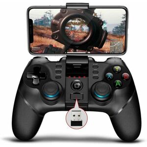 Gamepad bluetooth 4-6 inch, controller PUBG Fortnite, iOS, Android, PC, turbo, iPega imagine