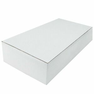 Cutie carton autoformare 185x125x255 alb, microondul E 360 gr, cu capac, FEFCO 0215 imagine
