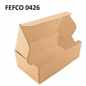 Cutie carton cu autoformare 430x230x200 natur, microondul E 360 g, FEFCO 0426 imagine
