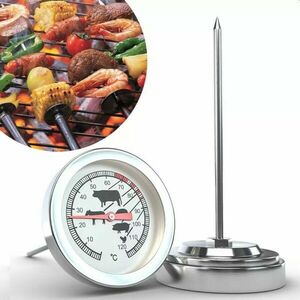 Termometru alimentar cu tija, accesoriu gastronomie BBQ, 120 grade Celsius imagine