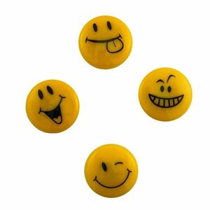 Magneti Smile Face, diametru 4 cm, set 4 Emoji diferiti imagine
