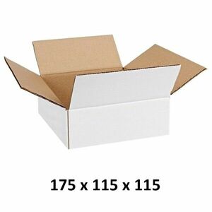 Cutie carton 175x115x115 mm, alb, 3 straturi CO3, 470 g/mp imagine