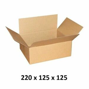 Cutie carton 220x125x125 mm, natur, 3 straturi CO3, 420 g/mp imagine